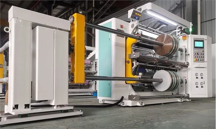 Plastic Film Cutter And Rewinder